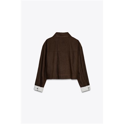 CHAQUETA CORTA CON LINO