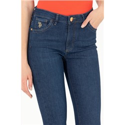 Kadın Koyu Mavi Skinny Fit Jean Pantolon