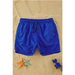 TRENDYOLKIDS Lacivert Erkek Çocuk Basic Dokuma Deniz Şortu TKDSS25DS00002