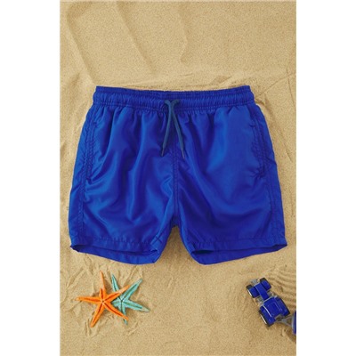 TRENDYOLKIDS Lacivert Erkek Çocuk Basic Dokuma Deniz Şortu TKDSS25DS00002