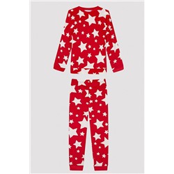 Penti Unisex Çocuk Celebrate Kırmızı Pijama Takımı PNMIV3JY23SK-RD2