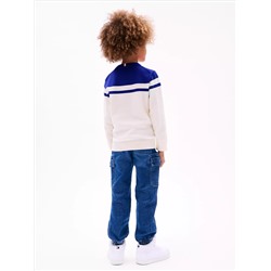 Kids' Colorblock Logo Crewneck Sweater