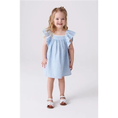 Kleid mit Rüschenärmeln (3 Monate bis 8 Jahre)