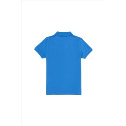 Erkek Çocuk Saks Basic Polo Yaka T-Shirt