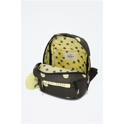 Mochila Leire Gris y amarillo