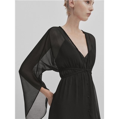 Vestido kaftán volantes -Studio