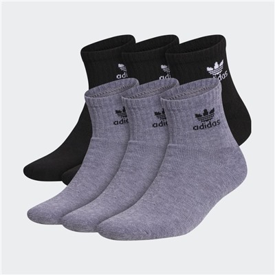 TREFOIL QUARTER SOCKS 6 PAIRS