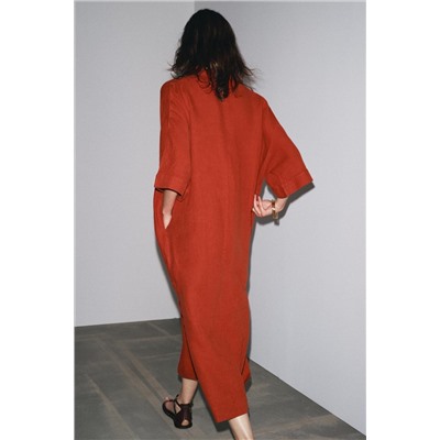 ZW COLLECTION 100% LINEN TUNIC DRESS