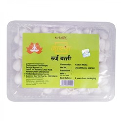 PATANJALI Aastha Cotton Wicks Plain Хлопковые фитили 25г