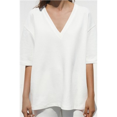 WASHED INTERLOCK T-SHIRT