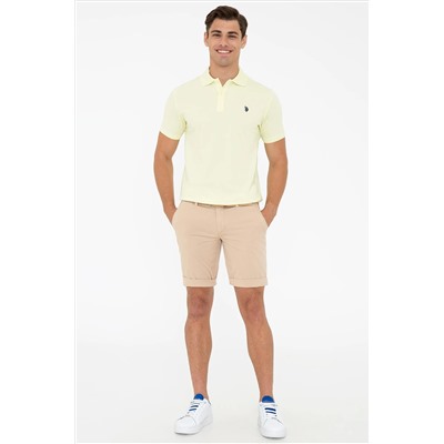 Erkek Su Yeşili Basic Polo Yaka Tişört