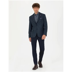 Açık Lacivert Slim Fit Ceket