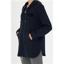 Kadın Lacivert Kapüşonlu Sweatshirt