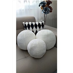 oneplise 3- Lü Top Kırlent / Yastık 2 Büyük Ekru/ 1 Küçük Ekru ( 42cm / 25cm) TYCUBC73HN169754718021704