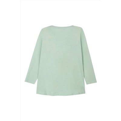 Camiseta Verde agua jaspeado