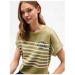 Hilfiger 1985 Logo Stripe T-Shirt