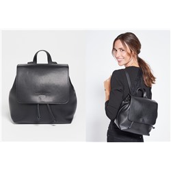 Mochila de piel Maya Negro
