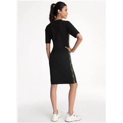 BODYCON DRESS WITH LOGO TAPING