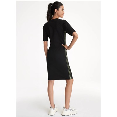 BODYCON DRESS WITH LOGO TAPING