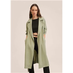 Gabardina oversize fluida -  Mujer | MANGO OUTLET Melilla