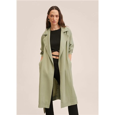 Gabardina oversize fluida -  Mujer | MANGO OUTLET Melilla