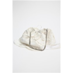 EMBROIDERED MINI BUCKET BAG WITH LACE DETAIL