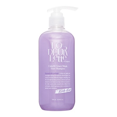 L'ODEURLETTE IN ENGLAND COLOR FIT GRACE MUSK HAIR SHAMPOO Парфюмированный шампунь для волос c ароматом белого мускуса 500мл
