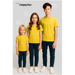 Детская однотонная футболка Happyfox