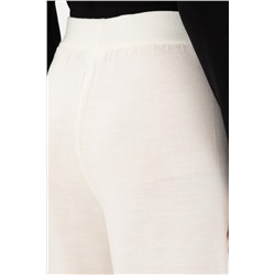 Kadın Kum Loose Fit Triko Pantolon