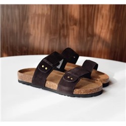Босоножки женские Birkenstock*s из натуральной коровьей замши 2025 года