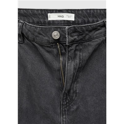 Jeans slouchy cargo tiro medio