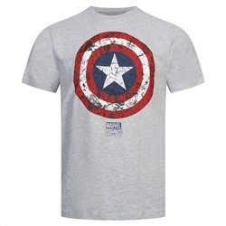 Captain America MARVEL Comic Shield Herren T-Shirt FBMTS088SPO