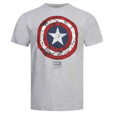 Captain America MARVEL Comic Shield Herren T-Shirt FBMTS088SPO