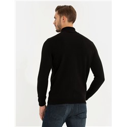 Siyah Slim Fit Kazak