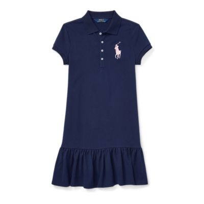 GIRLS 7-16 Big Pony Short-Sleeve Dress