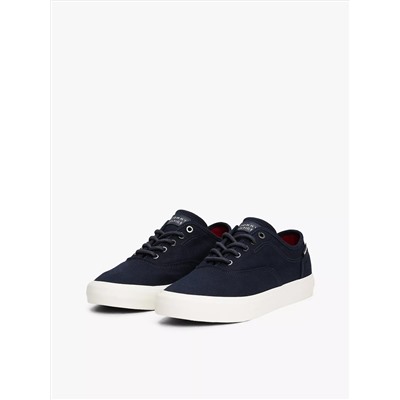 Embossed Logo Canvas Sneaker