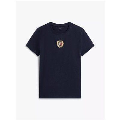 Embroidered Laurel Leaf Logo T-Shirt
