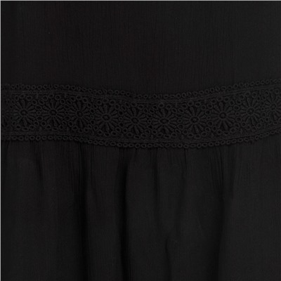 Damen Maxikleid in Crepp-Optik