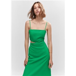 Vestido lino aberturas