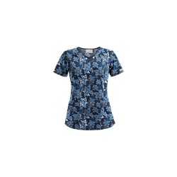 UA Right Angle Navy Scrub Top