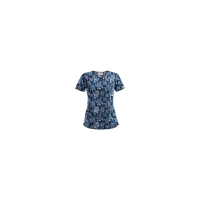 UA Right Angle Navy Scrub Top