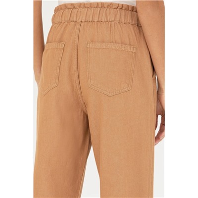 Kadın Camel Jean Pantolon