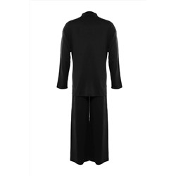 Siyah Cut Out Detaylı Triko Alt&Üst Takım TBBAW23CP00027