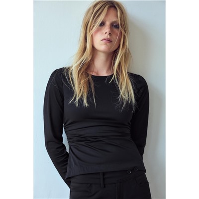 GATHERED ELASTIC TOP