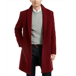 Tommy Hilfiger Addison Wool-Blend Trim Fit Overcoat