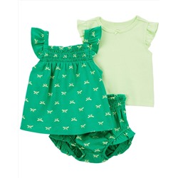 Baby 3-Piece Butterfly Little Short Set