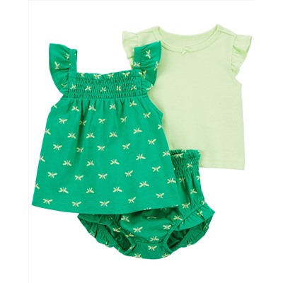 Baby 3-Piece Butterfly Little Short Set