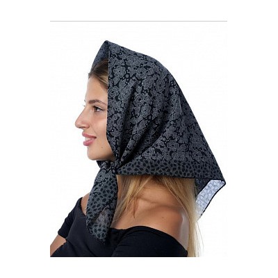 Платок женский с цветочным узором (70*70 см.) арт. 249997