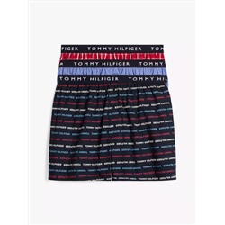 Tommy Logo Woven Boxer 3-Pack