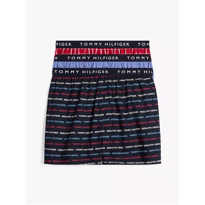 Tommy Logo Woven Boxer 3-Pack